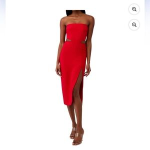 Amanda Uprichard Kloss Dress - Red Size Medium